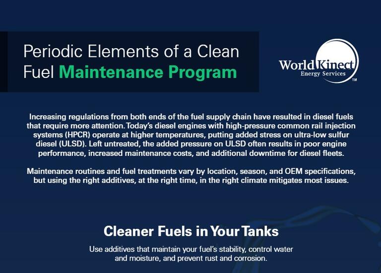 Periodic Elements of a Clean Fuel Maintenance Program