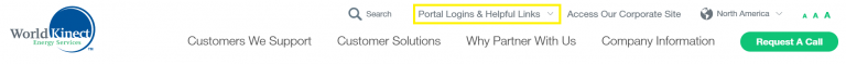 menu portal example
