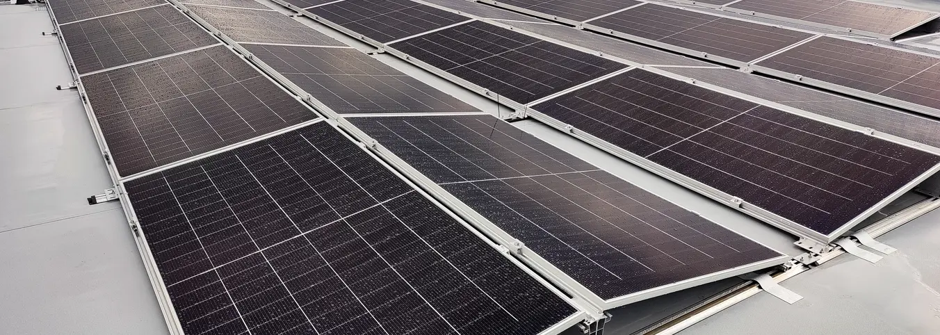 Solar panel east west array