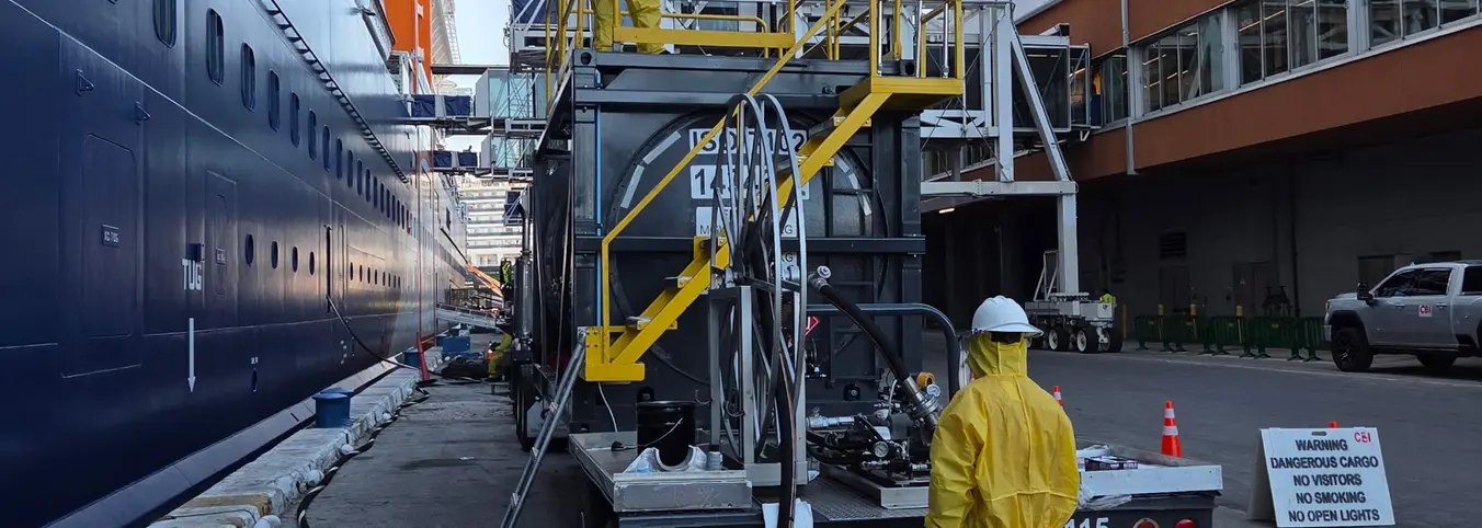 over water bunkering