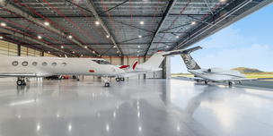 airplane hangar
