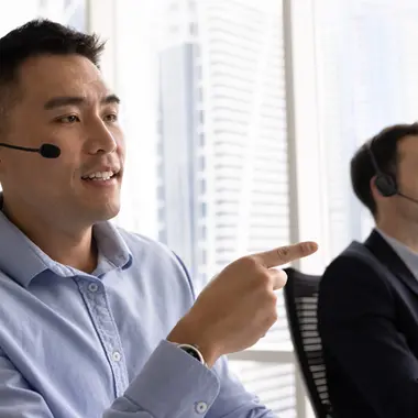 flight support team sitting at computers