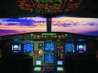 plane cockpit