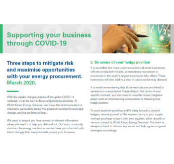 Three steps to mitigate risk and maximise opportunities with your energy procurement.