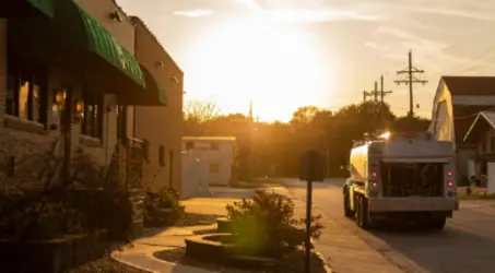 Fuel Truck Sunset