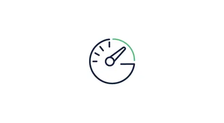 Line Art Icon - Fuel Gauge