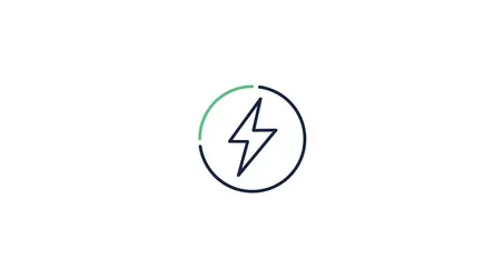 Line Art Icon - Thunderboldt