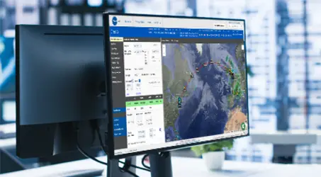 online flight planning with weather overlay