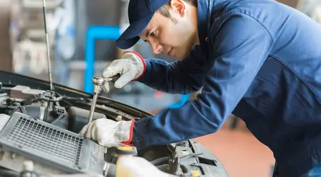 man working on equipment
