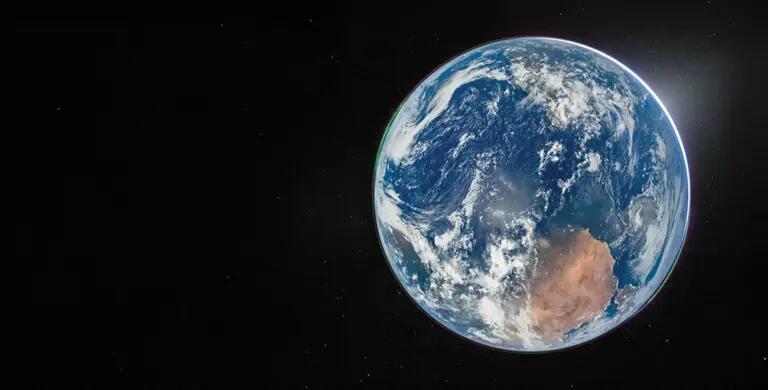 dark blue globe us focus