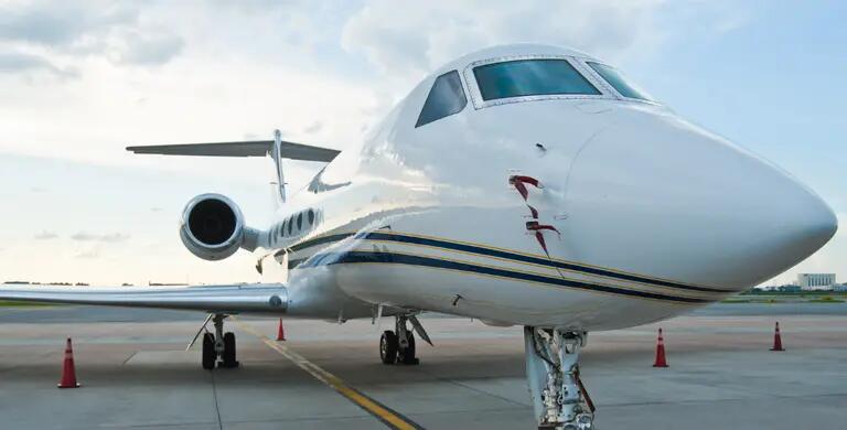 business jets on ramp