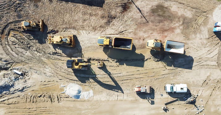 Construction Site above view