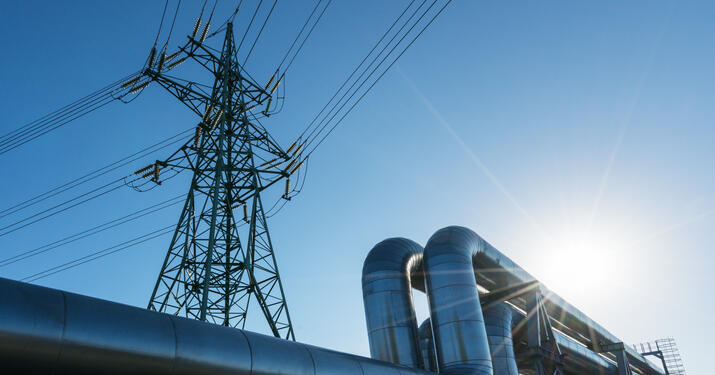 Electric Tower and Gas Pipeline