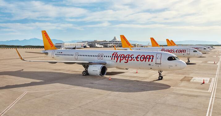 Pegasus aircraft that received the sustainable aviation fuel