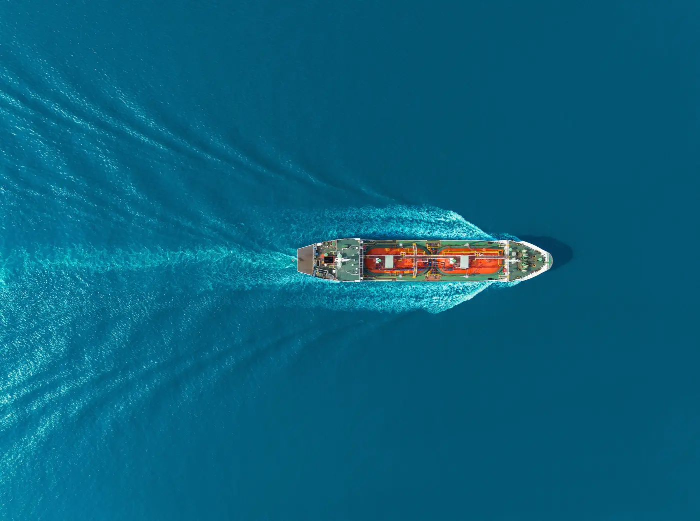 Marine ship at sea