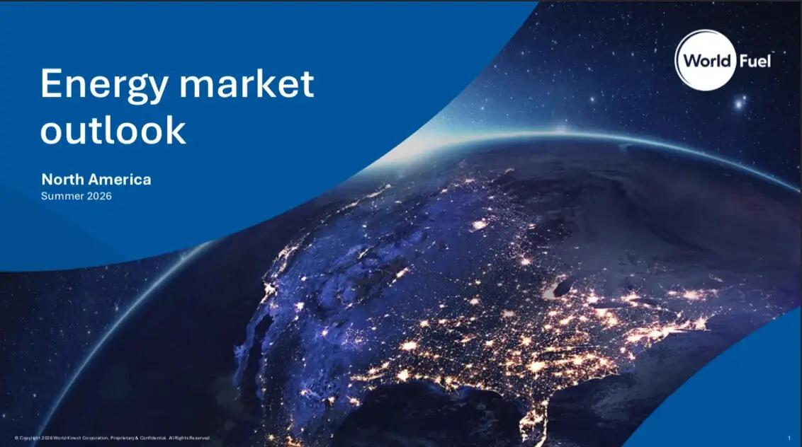 Cover image of the summer energy market outlook guide featuring a view of the north american continent from space.