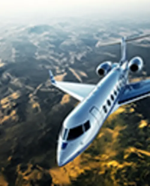 airplane in mountains